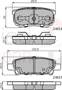 Comline ADB31290 - Гальмівні колодки, дискові гальма autozip.com.ua