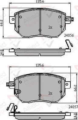 Comline ADB31745 - Гальмівні колодки, дискові гальма autozip.com.ua