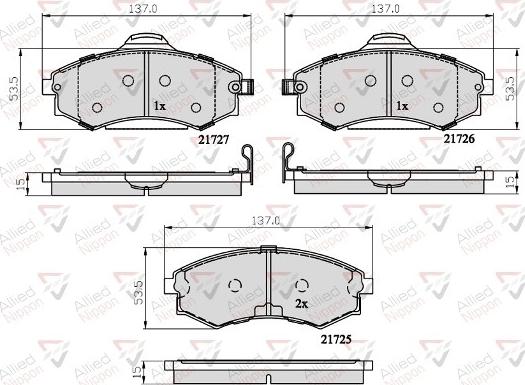 Comline ADB31741 - Гальмівні колодки, дискові гальма autozip.com.ua