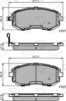 Comline ADB31760 - Гальмівні колодки, дискові гальма autozip.com.ua