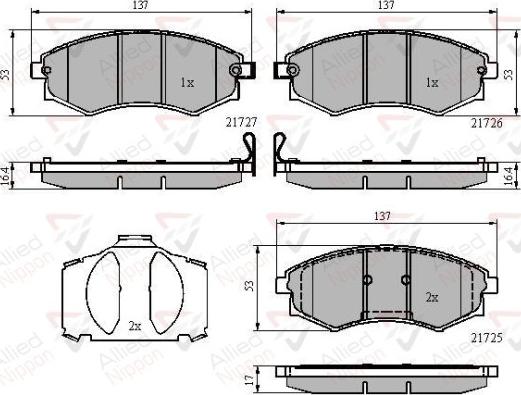 Comline ADB31779 - Гальмівні колодки, дискові гальма autozip.com.ua