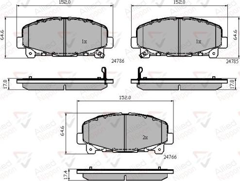 Comline ADB32010 - Гальмівні колодки, дискові гальма autozip.com.ua