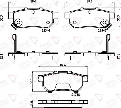 Comline ADB32146 - Гальмівні колодки, дискові гальма autozip.com.ua