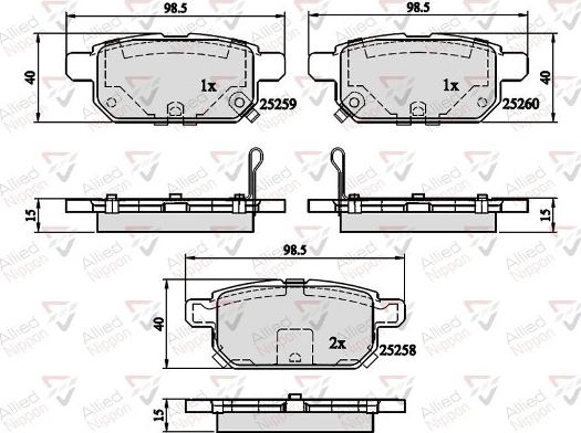 Comline ADB32128 - Гальмівні колодки, дискові гальма autozip.com.ua