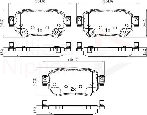 Comline ADB32386 - Гальмівні колодки, дискові гальма autozip.com.ua