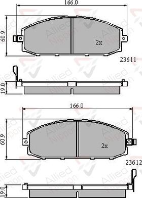 Comline ADB3777 - Гальмівні колодки, дискові гальма autozip.com.ua