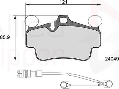 Comline ADB26127 - Гальмівні колодки, дискові гальма autozip.com.ua