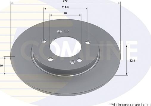 Comline ADC4064 - Гальмівний диск autozip.com.ua