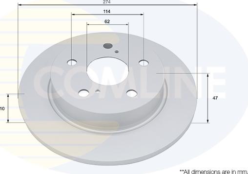 Comline ADC5093 - Гальмівний диск autozip.com.ua