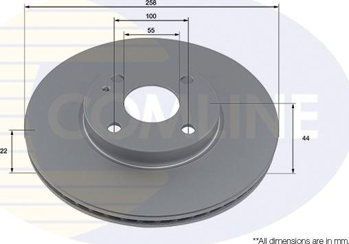 Comline ADC5005V - Гальмівний диск autozip.com.ua