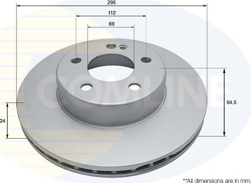 Comline ADC5002V - Гальмівний диск autozip.com.ua