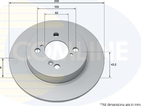 Comline ADC0932 - Гальмівний диск autozip.com.ua