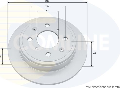 Comline ADC0510 - Гальмівний диск autozip.com.ua