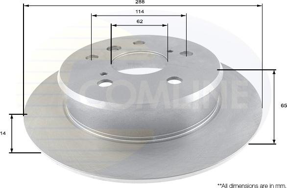 Comline ADC0147 - Гальмівний диск autozip.com.ua