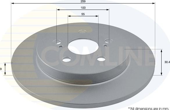 Comline ADC01149 - Гальмівний диск autozip.com.ua