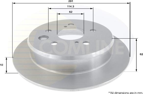 Comline ADC01157 - Гальмівний диск autozip.com.ua