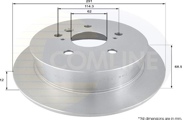 Comline ADC01102 - Гальмівний диск autozip.com.ua