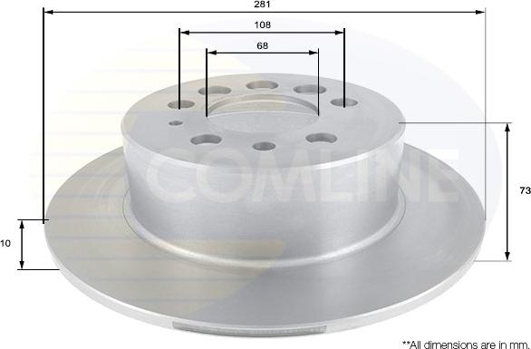 Comline ADC1902 - Гальмівний диск autozip.com.ua