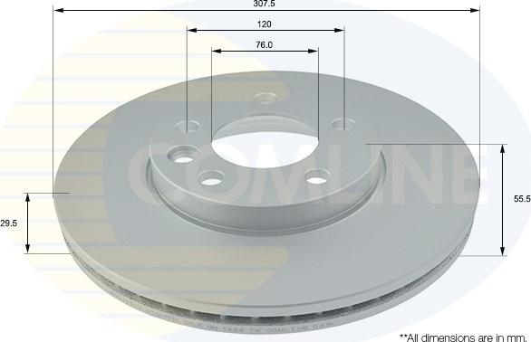 Comline ADC1451V - Гальмівний диск autozip.com.ua