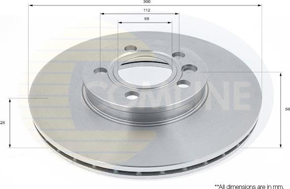 Comline ADC1434V - Гальмівний диск autozip.com.ua