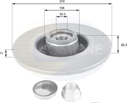 Comline ADC1560 - Гальмівний диск autozip.com.ua