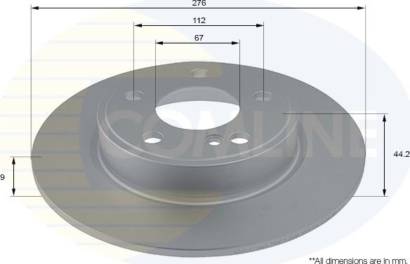 Comline ADC1670 - Гальмівний диск autozip.com.ua