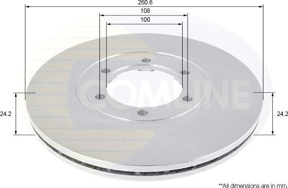 Comline ADC1069V - Гальмівний диск autozip.com.ua