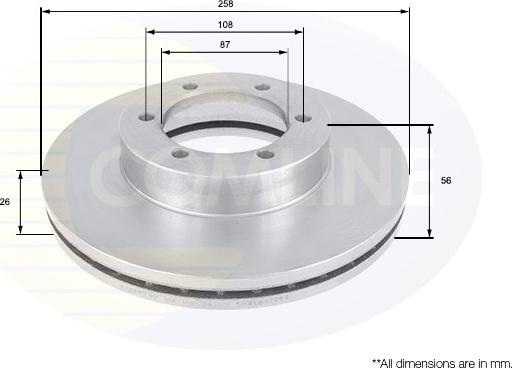 Comline ADC1030V - Гальмівний диск autozip.com.ua