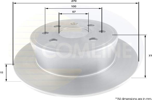 Comline ADC1126 - Гальмівний диск autozip.com.ua