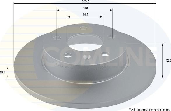 Comline ADC1121 - Гальмівний диск autozip.com.ua