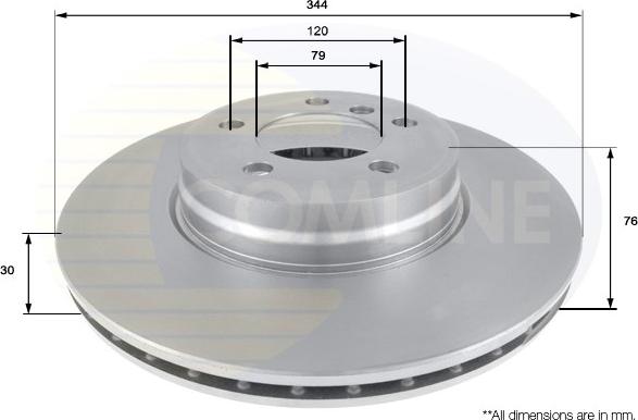 Comline ADC1322V - Гальмівний диск autozip.com.ua