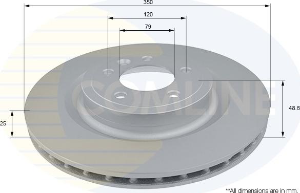 Comline ADC1282V - Гальмівний диск autozip.com.ua