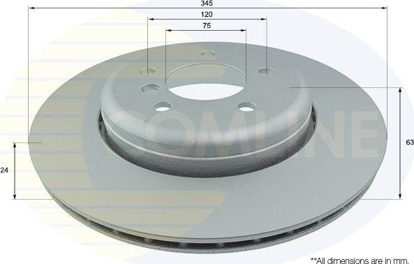 Comline ADC1749V - Гальмівний диск autozip.com.ua