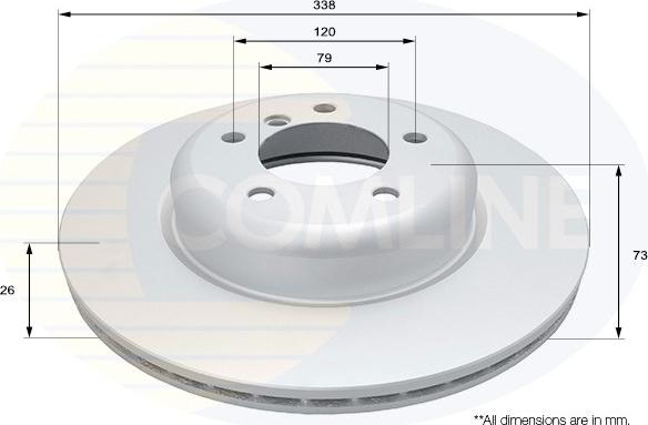 Comline ADC1741V - Гальмівний диск autozip.com.ua