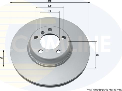 Comline ADC1785V - Гальмівний диск autozip.com.ua