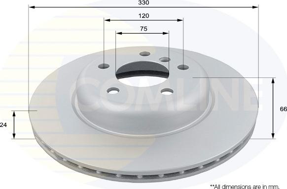 Comline ADC1781V - Гальмівний диск autozip.com.ua