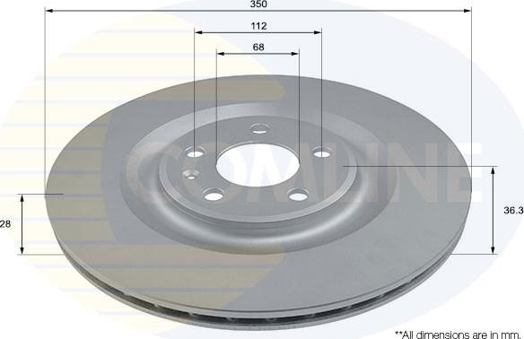 Comline ADC2963V - Гальмівний диск autozip.com.ua