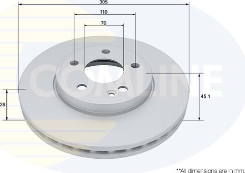 Comline ADC2978V - Гальмівний диск autozip.com.ua