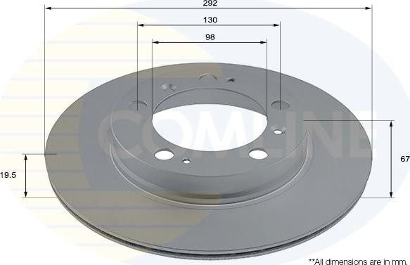 Comline ADC2897V - Гальмівний диск autozip.com.ua