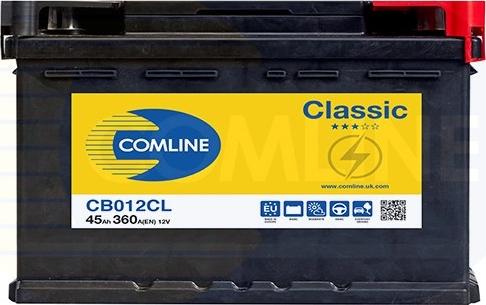 Comline CB012CL - Стартерна акумуляторна батарея, АКБ autozip.com.ua