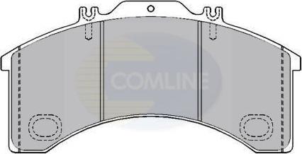 Comline CBP9017 - Гальмівні колодки, дискові гальма autozip.com.ua