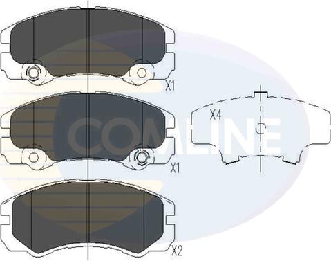 Comline CBP41241 - Гальмівні колодки, дискові гальма autozip.com.ua