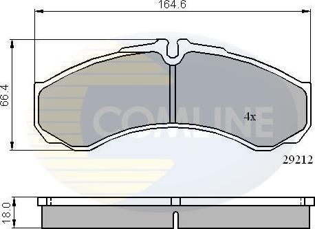 Comline CBP0909 - Гальмівні колодки, дискові гальма autozip.com.ua