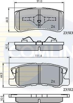 Comline CBP0905 - Гальмівні колодки, дискові гальма autozip.com.ua