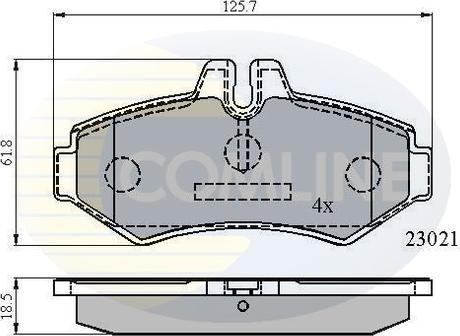 Comline CBP0914 - Гальмівні колодки, дискові гальма autozip.com.ua