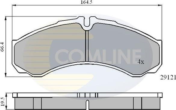 Comline CBP0931 - Гальмівні колодки, дискові гальма autozip.com.ua