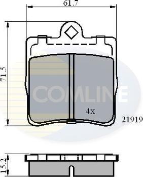 Comline CBP0454 - Гальмівні колодки, дискові гальма autozip.com.ua