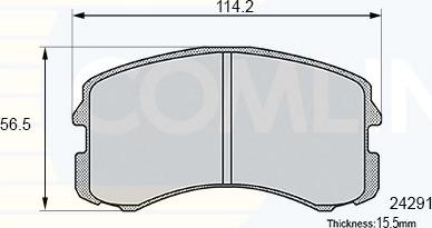 Comline CBP06061 - Гальмівні колодки, дискові гальма autozip.com.ua