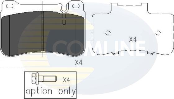 Comline CBP06007 - Гальмівні колодки, дискові гальма autozip.com.ua