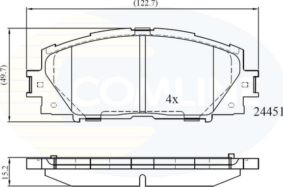 Comline CBP06014 - Гальмівні колодки, дискові гальма autozip.com.ua